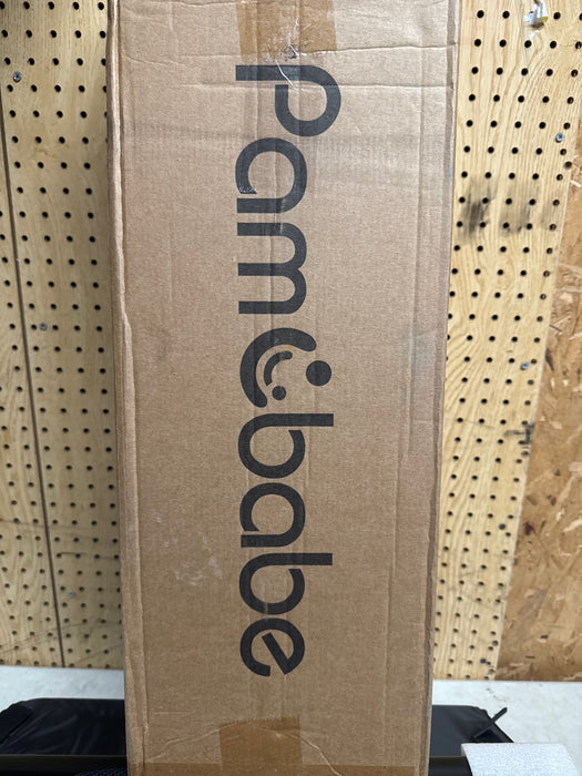 Pamo Babe Travel Crib Lightweight Baby Playard with Mattress Compact Play Yard with Detachable Legs - new