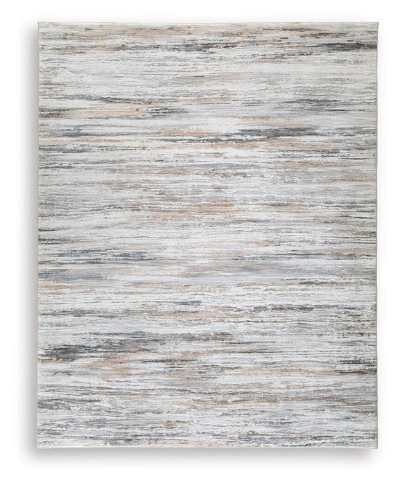 Nace Gray/Brown/White Memory Foam Large Rug