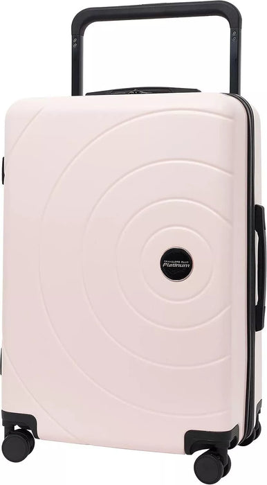 Travelers Club 2pc Rolling Hard Case Travel Luggage Set with Extra Wide Telescopic Handle , Blush - new