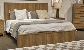 Dovander Warm Natural Brown King Panel Rails