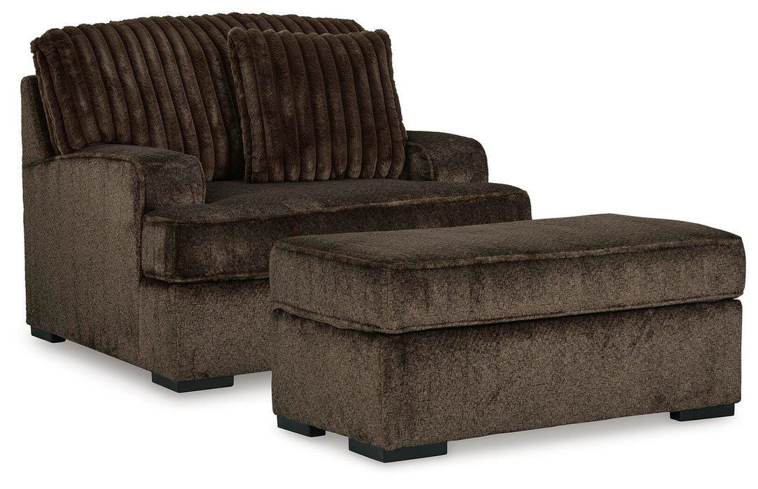 Aylesworth Chocolate Aylesworth Chair and Ottoman