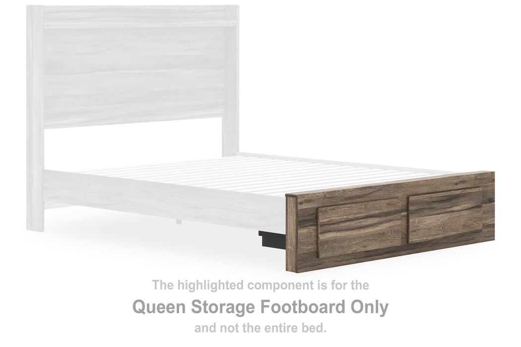 Baystorm Brown Queen Storage Footboard