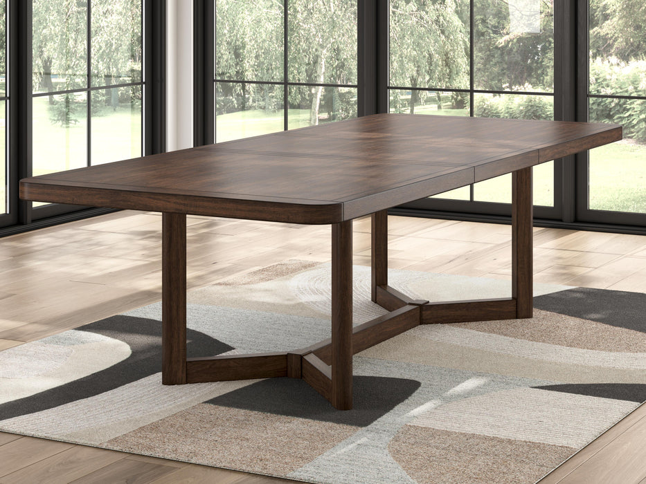 Kendamor Dark Brown RECT Dining Room EXT Table