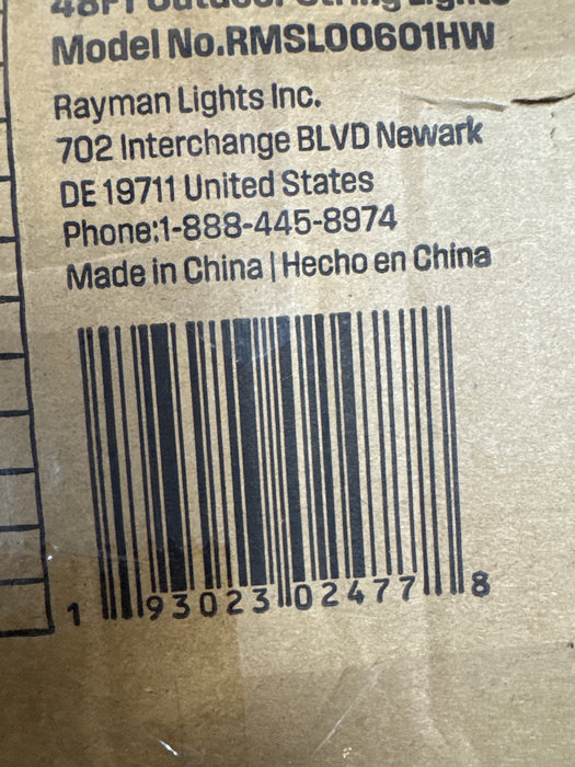 Westinghouse 48' Warm White LED String Light Set with Remote Control, 15 Bulbs - open_box