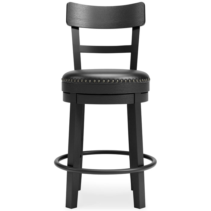 Valebeck Black Valebeck Counter Height Bar Stool
