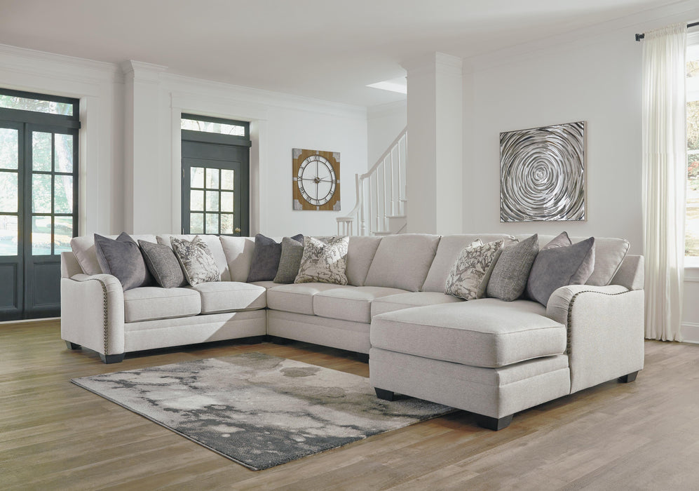 Dellara Chalk Dellara 5-Piece Sectional with Chaise