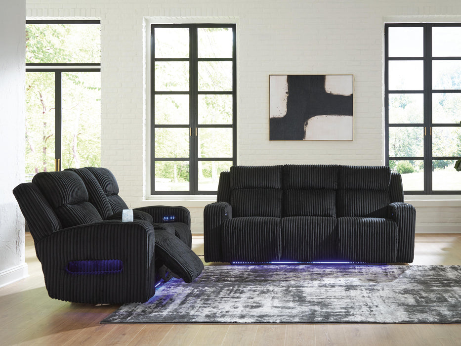 TwinBrooke Black TwinBrooke Sofa and Loveseat