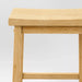 Set of 2 24" Solid Wood Backless Saddle Counter Height Barstools Natural - Room Essentials™