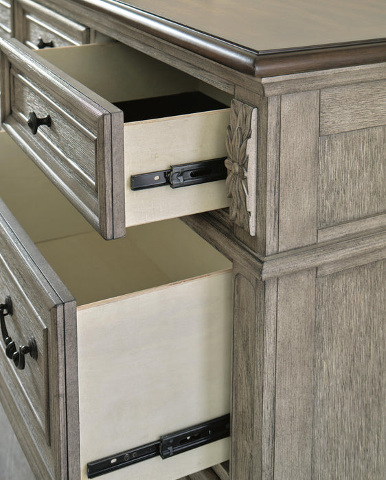Lodenbay Antique Gray/Brown Lodenbay Dresser and Mirror