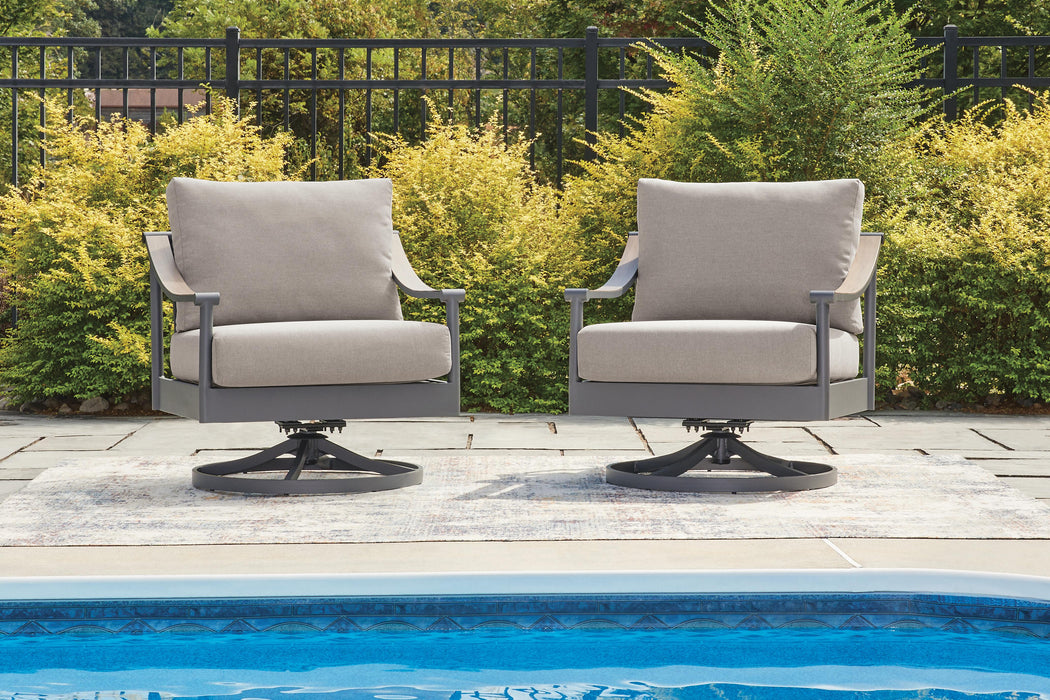 North Island Gray Swivel Lounge w/ Cushion