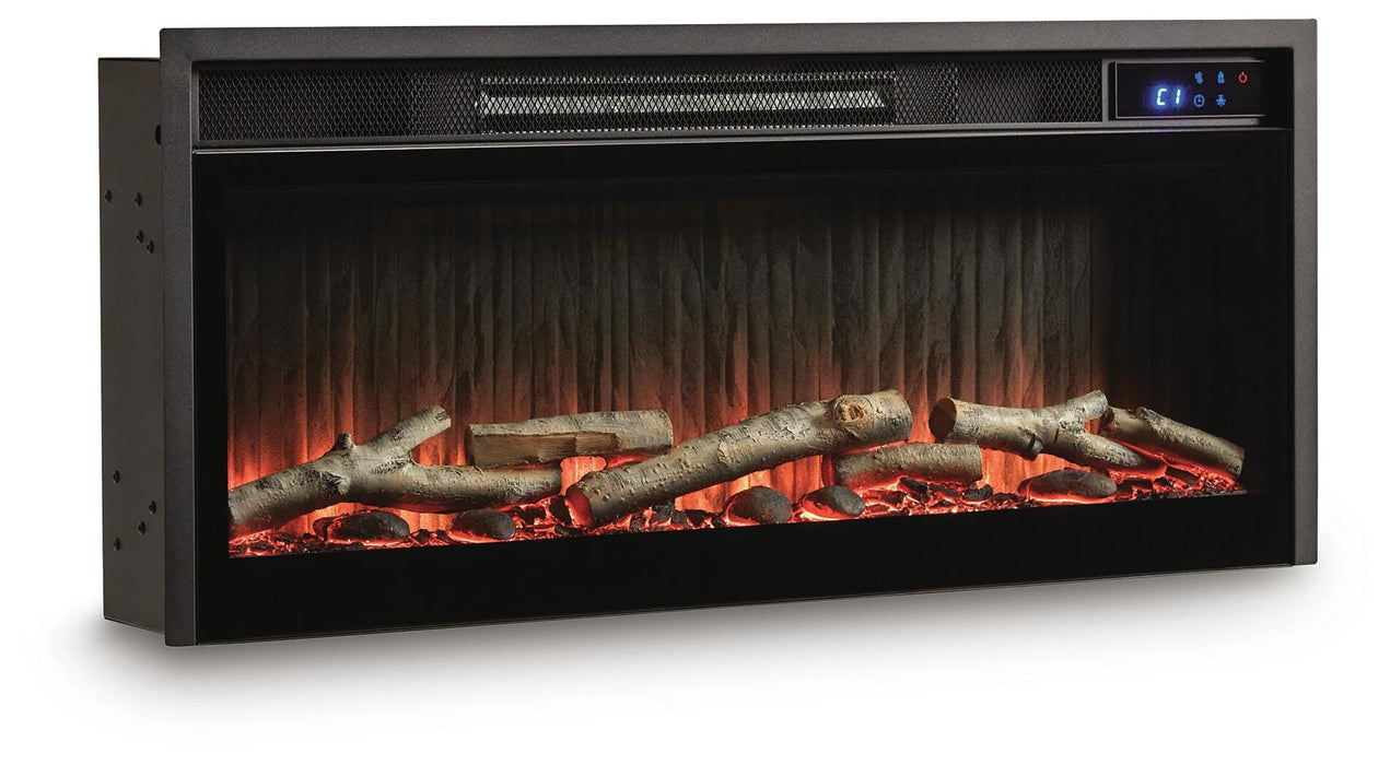 Entertainment Accessories Black Fireplace Insert