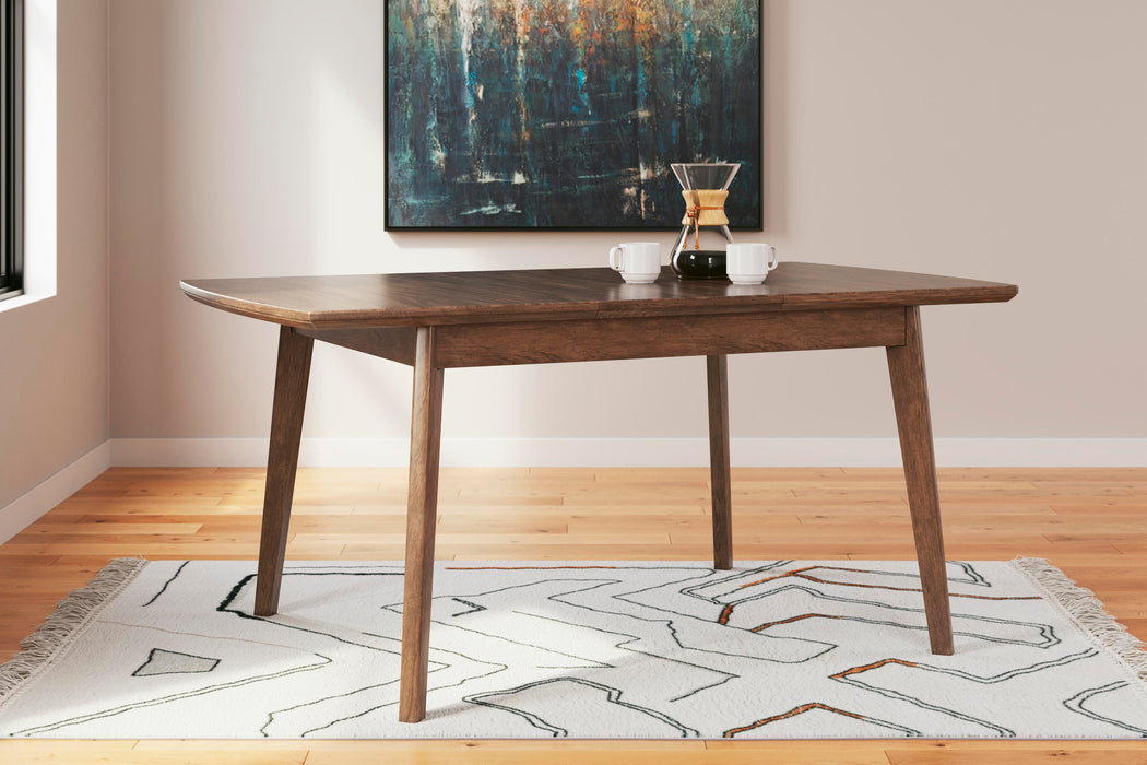 Lyncott Brown RECT DRM Butterfly EXT Table