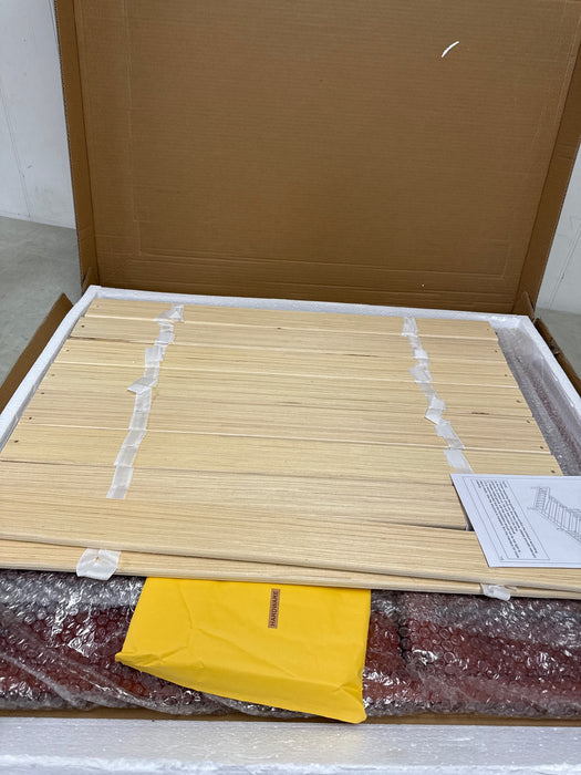 Ktaxon Baby Toddler Bed Solid Wood Bedroom Furniture with Safety Rails Espresso - new