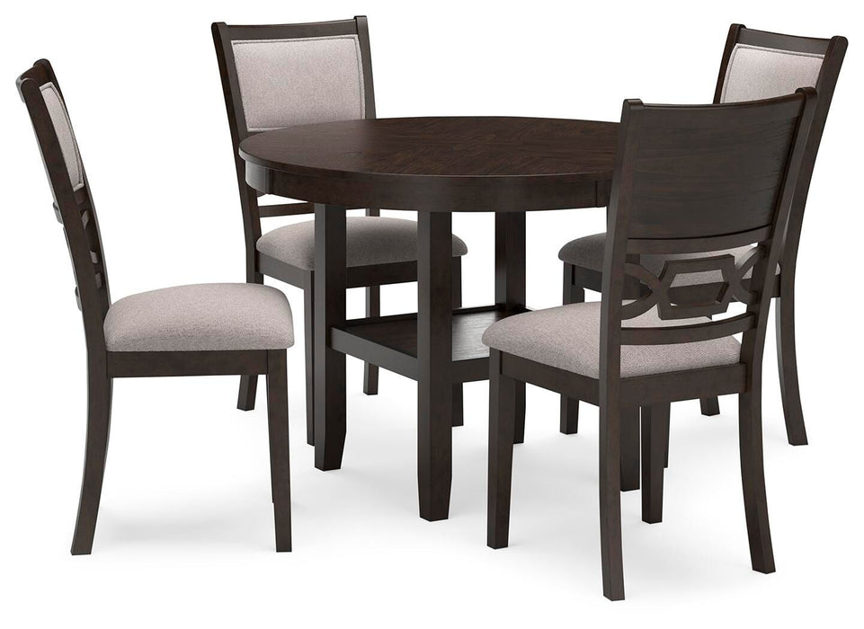Langwest Brown Dining Room Table Set (5/CN)