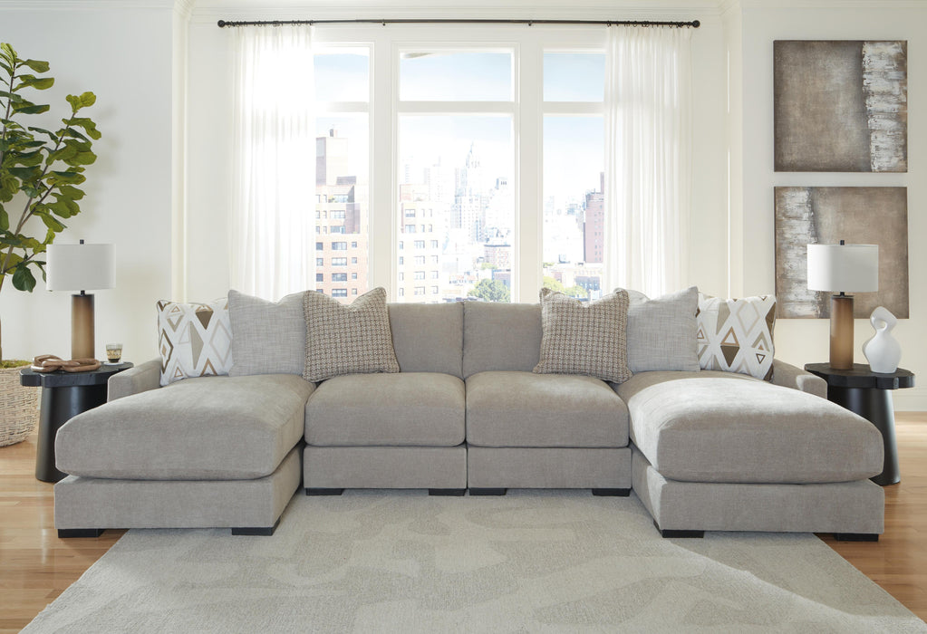 Aslan Court Flax Aslan Court 4-Piece Sofa Pit Sectional