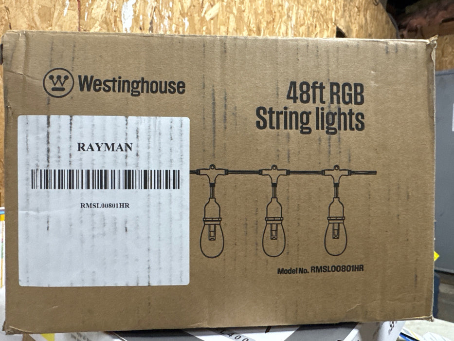 Westinghouse 48' Warm White LED String Light Set with Remote Control - open_box