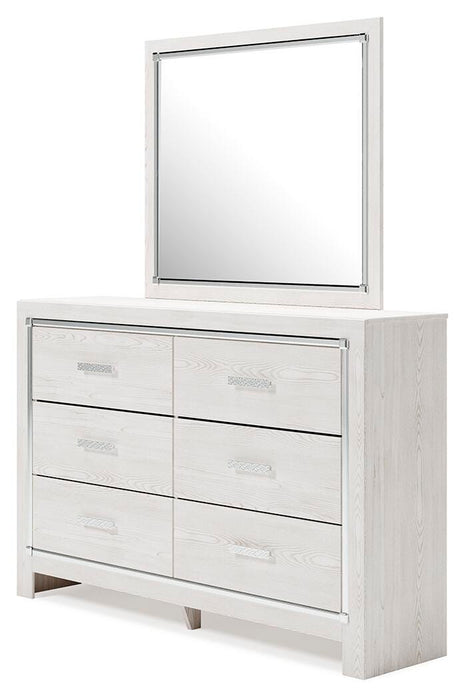 Altyra White Altyra Dresser and Mirror
