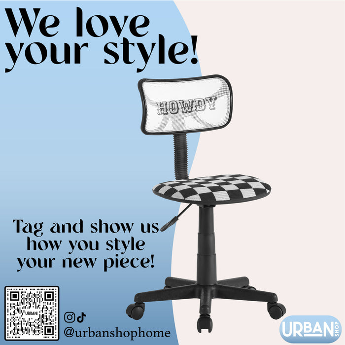 Urban Shop Swivel Mesh Desk Chair, Howdy - new