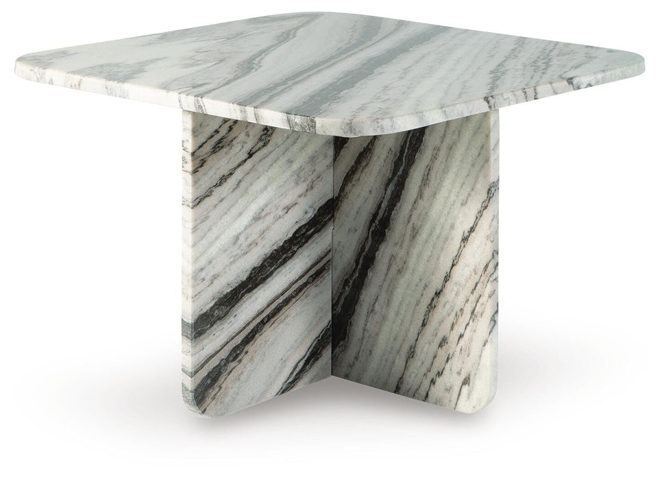 Baretton Black/White/Taupe Accent Cocktail Table