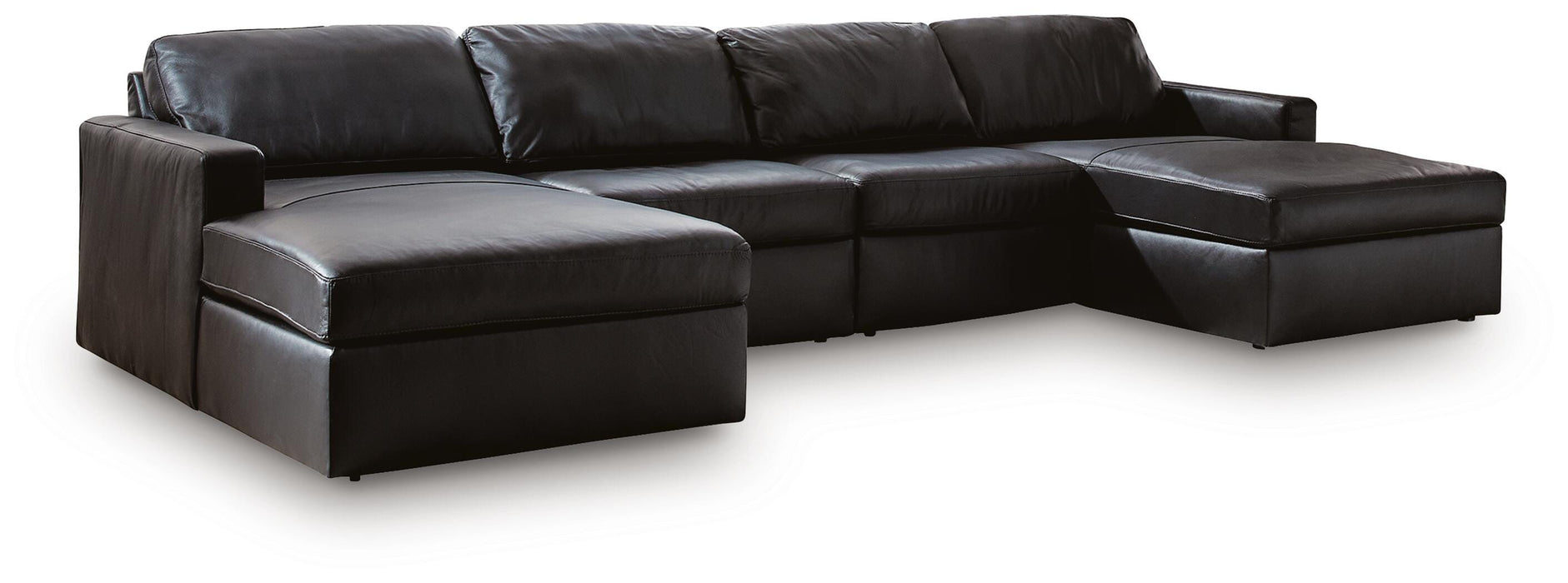 Modmax II Black Modmax II 4-Piece Double Chaise Sectional