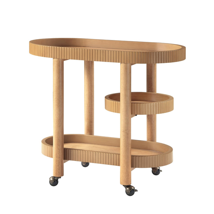 Beautiful Drew Bar Cart by Drew Barrymore, Warm Honey - new