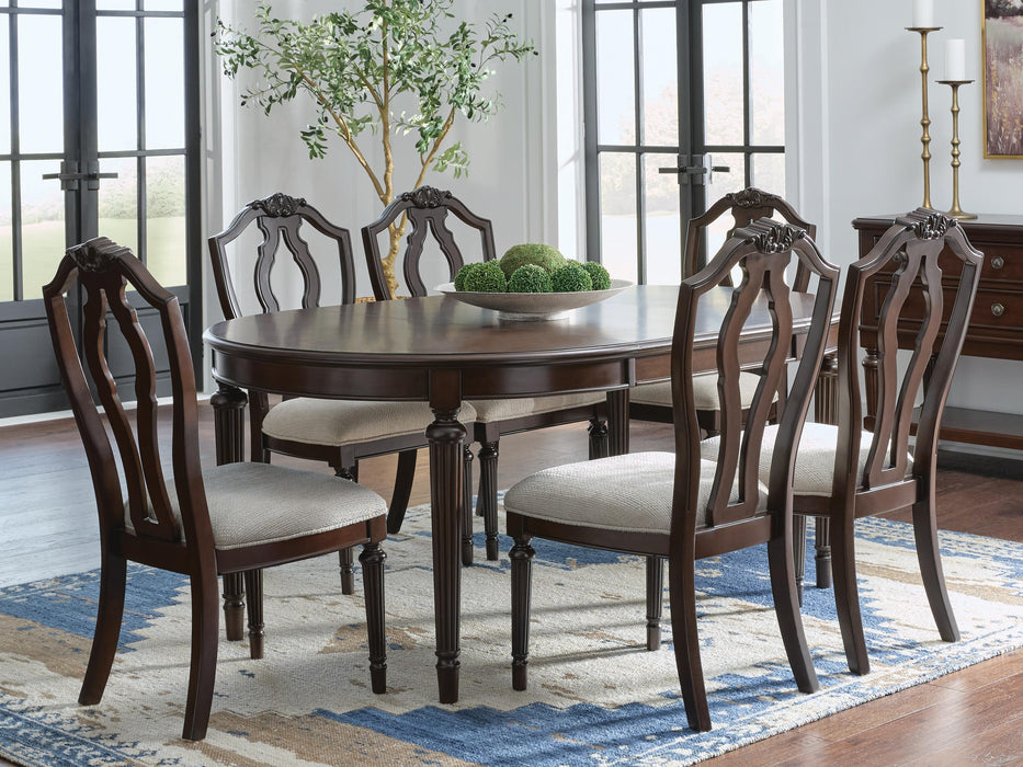 Lavinton Brown Lavinton Dining Table and 6 Chairs