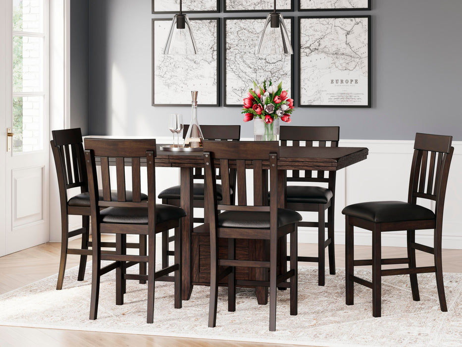 Haddigan Dark Brown Dining Collection