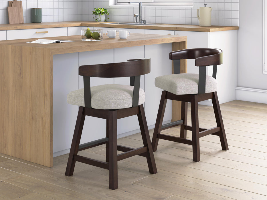 Haddigan Dark Brown UPH Swivel Barstool (Priced Per Item, Must Order 2, 4, 6, or 8)