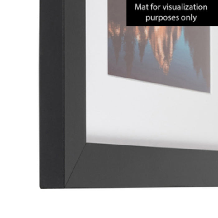 ArtToFrames 16 x 24 Black Picture Frame, 16x24 inch Black MDF Poster Frame (WOM-3926) - open_box