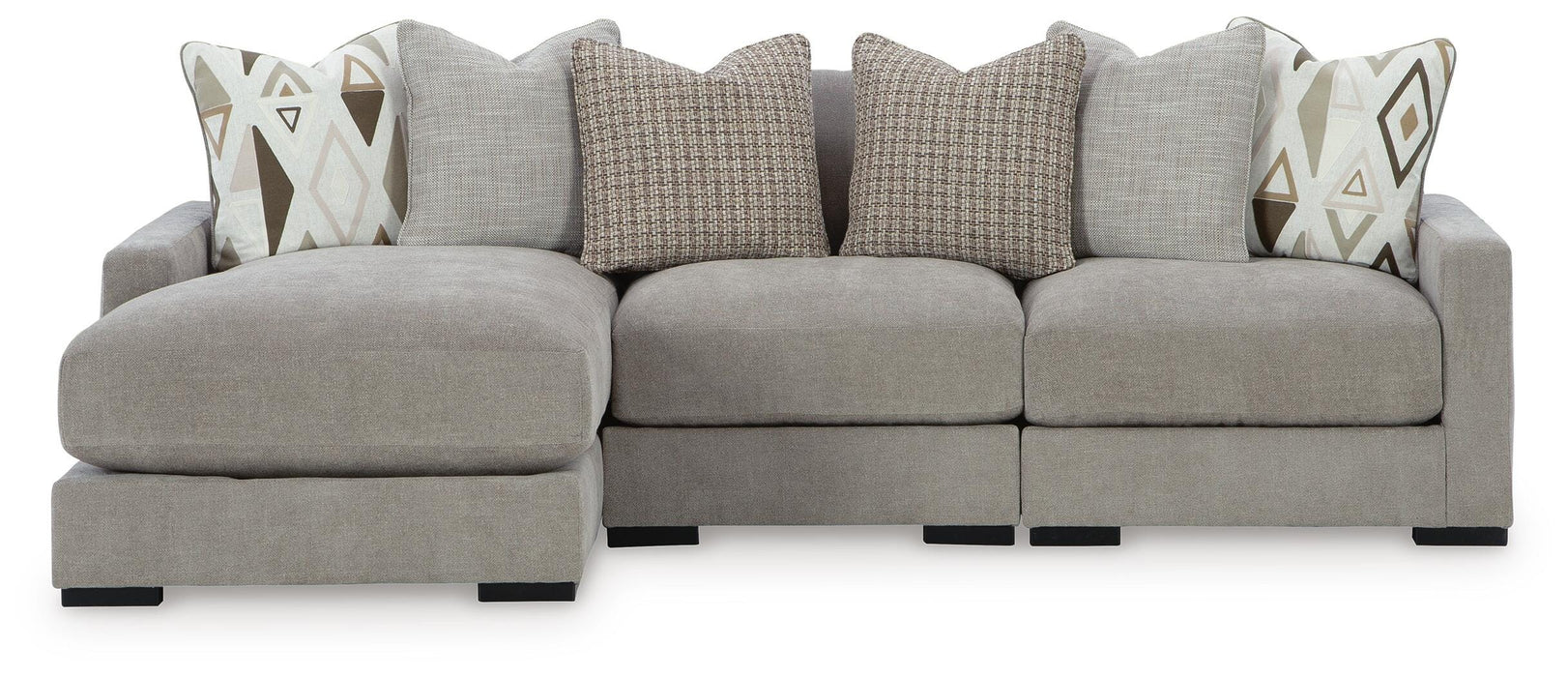 Aslan Court Flax Aslan Court 3-Piece Sofa Sectional with Chaise