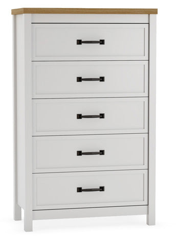 Kerisden White/Brown Bedroom Furniture Pieces