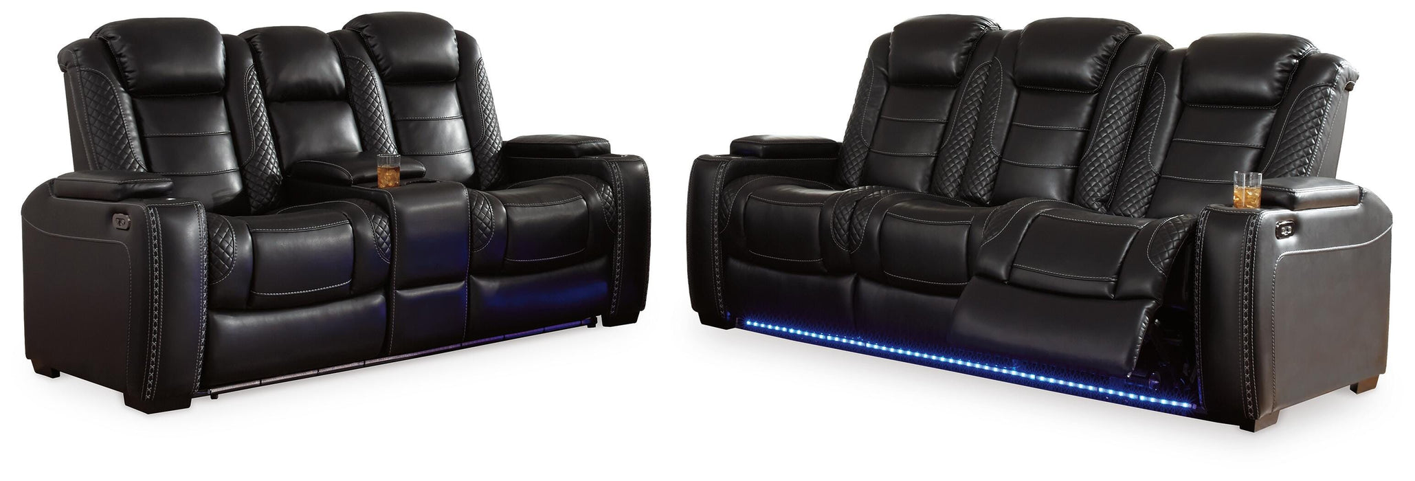 Party Time Midnight Party Time Sofa and Loveseat