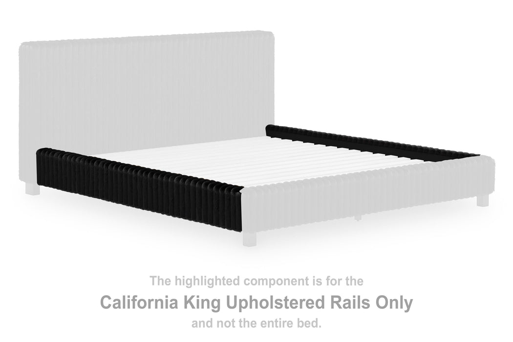 Birmonton Black California King UPH Rails