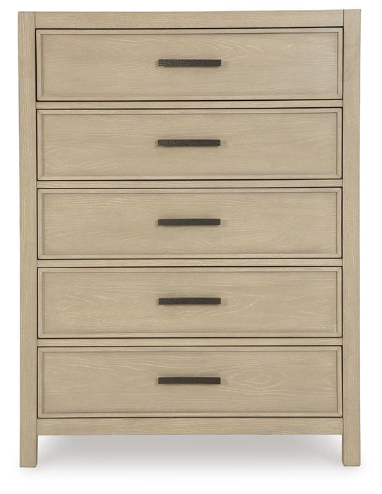 Calmoro Gray Five Drawer Chest