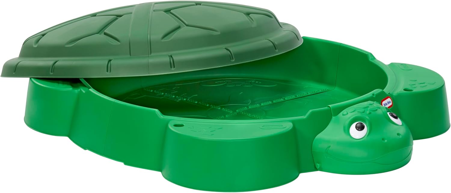 Little Tikes Turtle Sandbox, for Boys and Girls Ages 1-6 Years - open_box