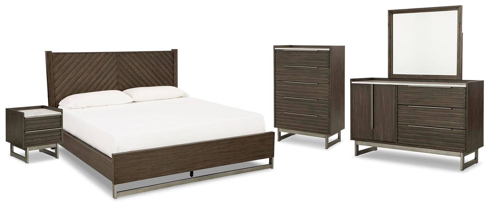 Arkenton Grayish Brown Bedroom Collection