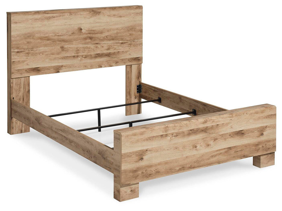 Hyanna Tan Brown Hyanna Queen Panel Bed