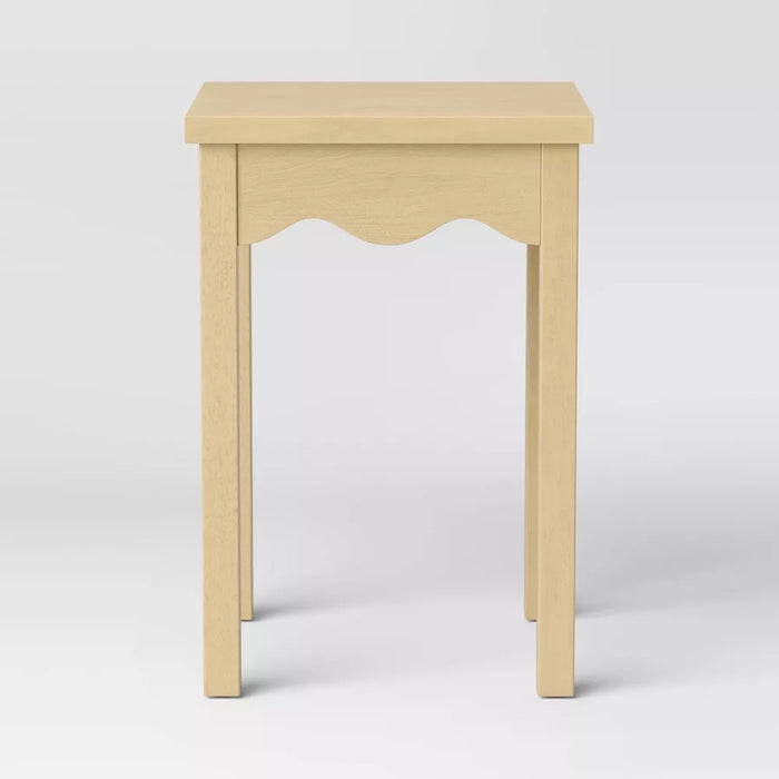 Wavy Accent Side Table Natural - Room Essentials™