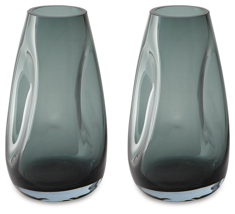 Beamund Teal Blue Vase (2/CS)