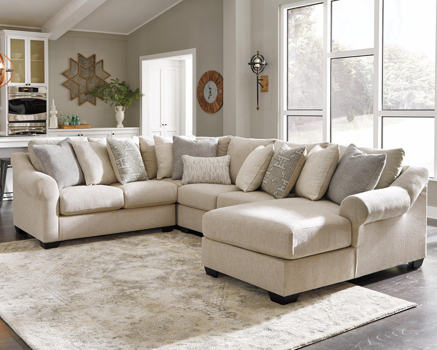 Carnaby Linen Carnaby 4 Piece Sectional with Chaise