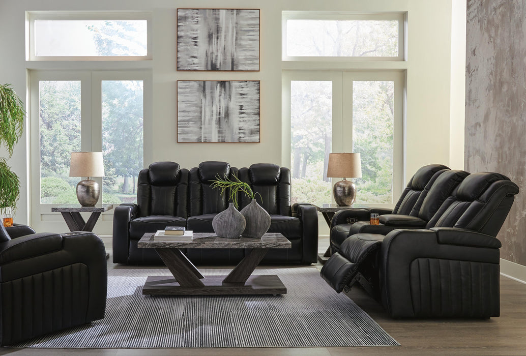 Caveman Den Midnight Caveman Den Sofa, Loveseat and Recliner