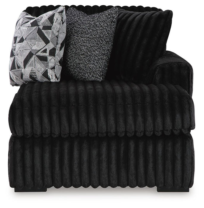 Midnight-Madness Onyx Midnight-Madness 3-Piece Sectional with Chaise