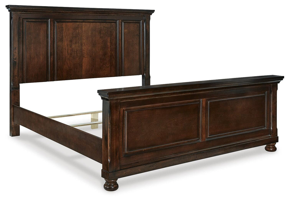 Porter Rustic Brown Porter King Panel Bed