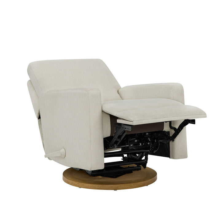Better Homes & Gardens Modern Farmhouse Glider Recliner, Cream Linen - new