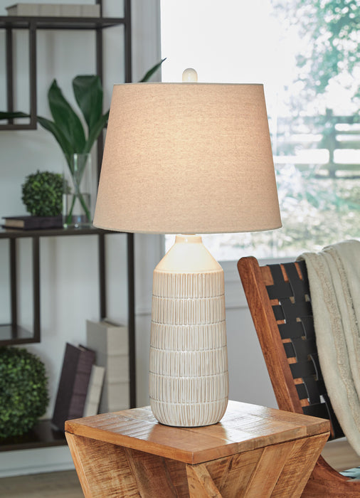 Willport Off White Ceramic Table Lamp (Priced Per Item, Must Order 2, 4, 6, or 8)