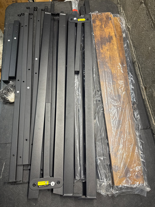 BEDDLE Twin Size Bed Frame with Headboard, 800LBS Mattress Foundation with All Sturdy Metal Support, Under Bed Storage, No Box Spring Needed, Easy Assembly, Rust Brown - new