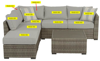Brickvale Gray Back Cushion