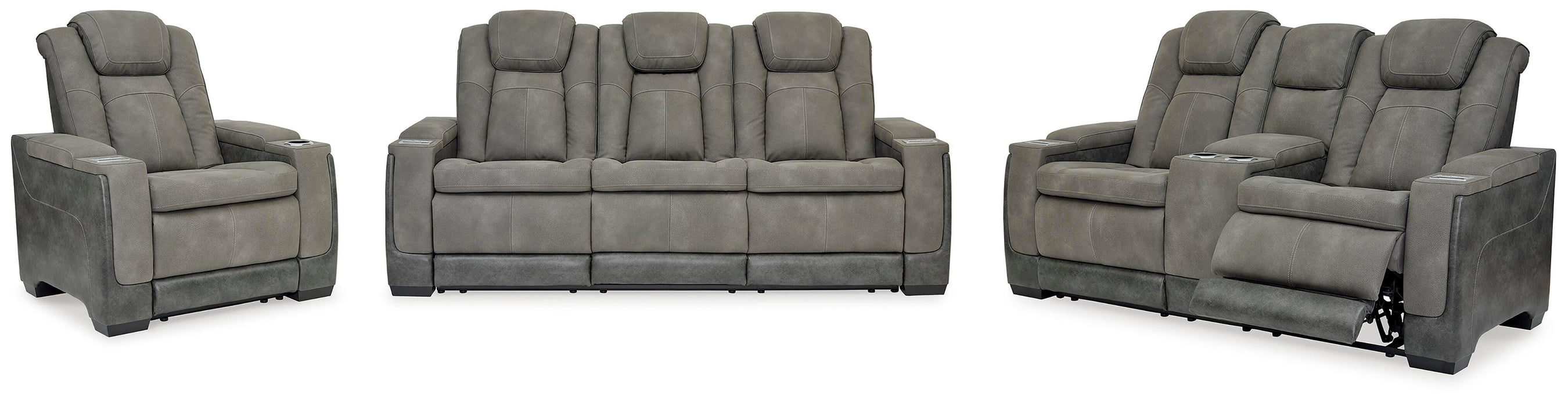 Next-Gen DuraPella Slate Next-Gen DuraPella Sofa, Loveseat and Recliner