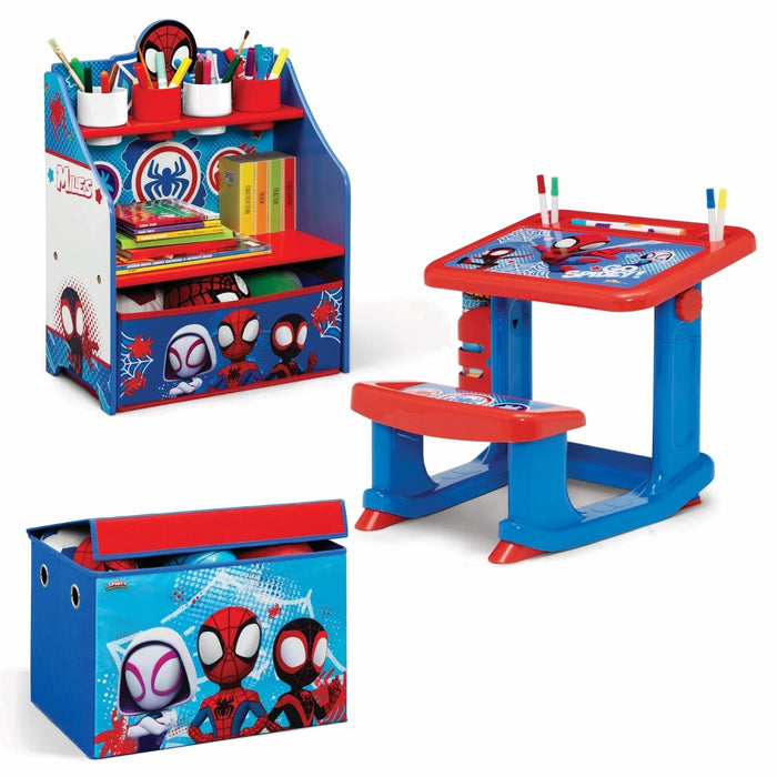 Spidey and His Amazing Friends 3-Piece Art & Play Toddler Room-In-A-Box by – In - open_box