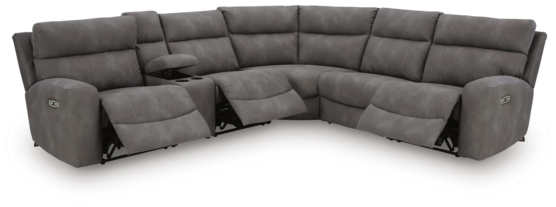 Next-Gen Durapella Slate Next-Gen Durapella 6-Piece Power Reclining Sectional